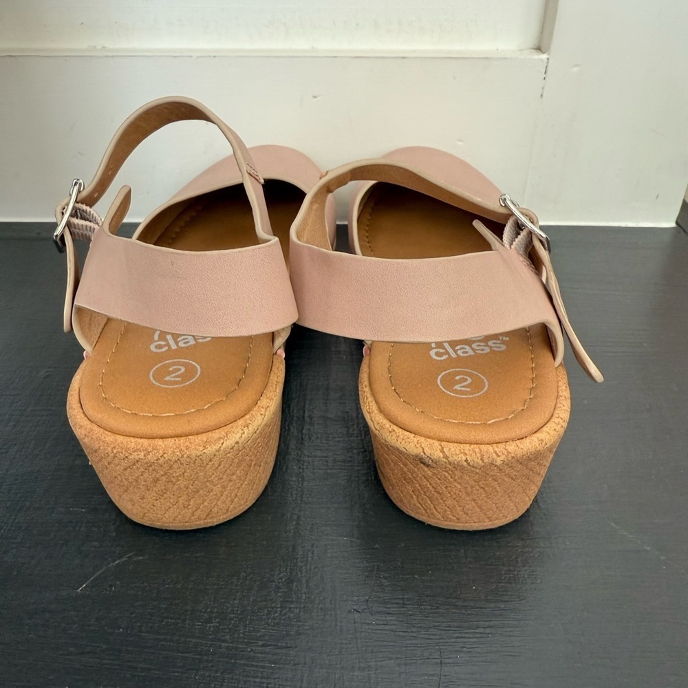 Girls Art Class Clog Sandal Size 2 Little Girls Blush Pink Tone - Picture 4 of 8
